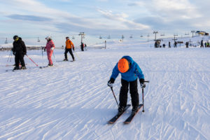 Det flade stykke øverst på Idre Fjäll er næppe populært hos snowboardere // Foto: Troels Kjems