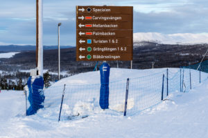 God skiltning gør det nemt at finde rundt på Idre Fjäll // Foto: Troels Kjems