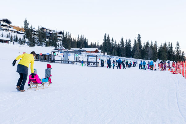 Begynderområde ved Skitorget på Vestsiden // Foto: Troels Kjems